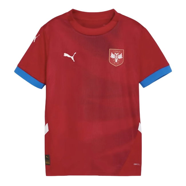 2024-2025 Serbia Home Shirt (Kids) (Vidic 5)-SoccerKits Hub | Buy Soccer Jerseys Online
